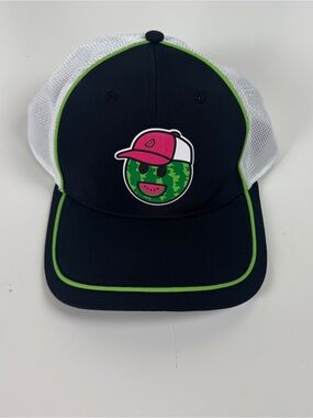 Ross Chastain #1 NASCAR Manny Melon Man Logo Black And White SnapBack NWOT